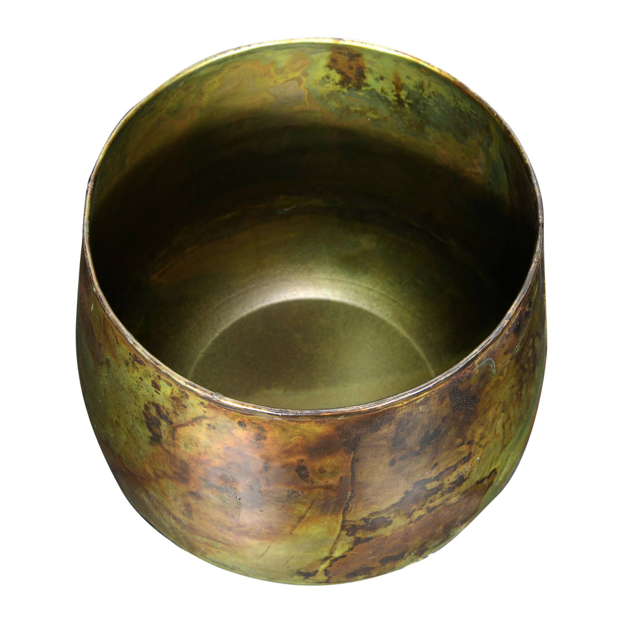 Hello Honey® Oxidized Metal Planters, 2ct.